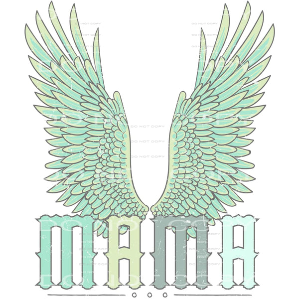 mama wings #6325 Sublimation transfers - Heat Transfer