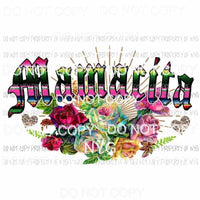 Mamacita serape roses Sublimation transfers Heat Transfer