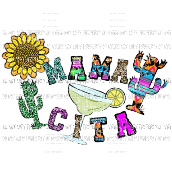 Mamacita Sublimation transfers Heat Transfer