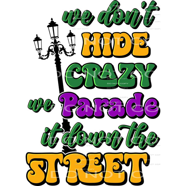 Mardi Gras # 2460 Sublimation transfers - Heat Transfer