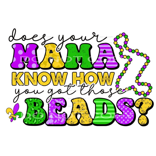 Mardi Gras # 2461 Sublimation transfers - Heat Transfer