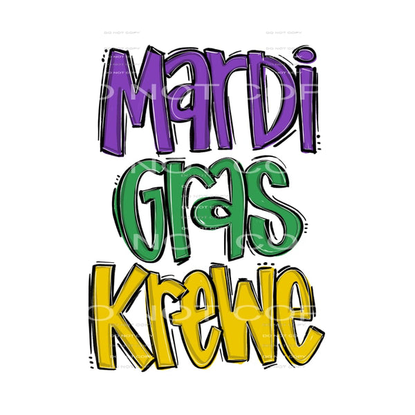 Mardi Gras # 2474 Sublimation transfers - Heat Transfer