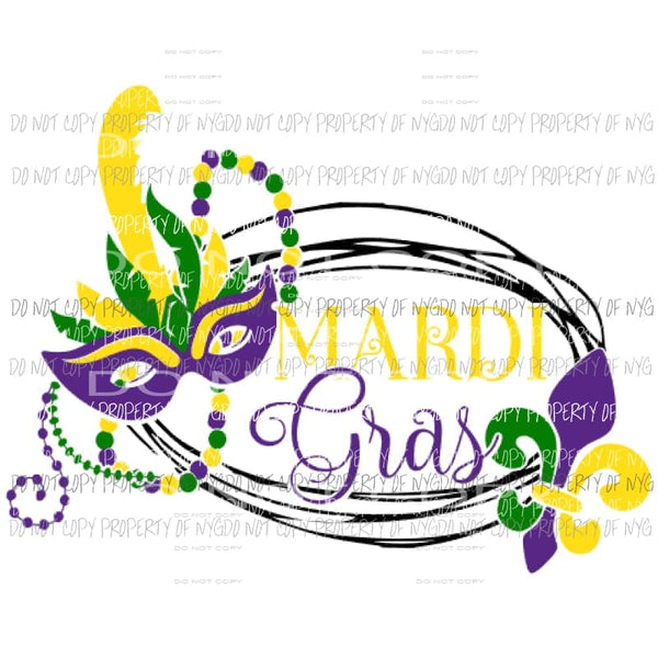 Mardi Gras 702 Sublimation transfers Mardi Gras Heat Transfer