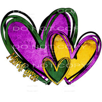 Mardi Gras # 7888 X 2 Sublimation transfers - Heat Transfer