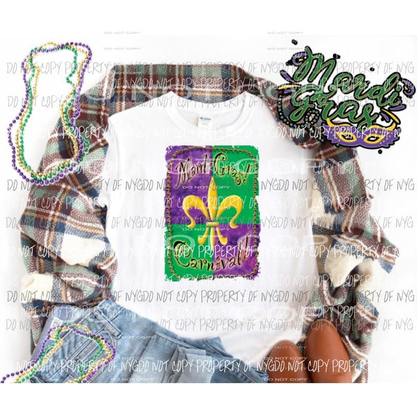 Mardi Gras Carnival Sublimation transfers Mardi Gras Heat Transfer
