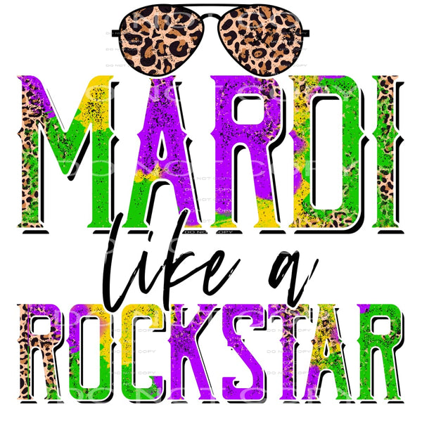 Mardi Like A Rockstar Grunge Leopard Aviators #2563 