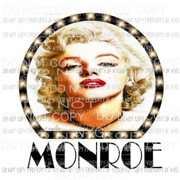 Marilyn Monroe in lights Sublimation transfers Heat Transfer