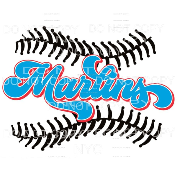 Marlins Baseball Miami Sublimation transfers - Heat Transfer