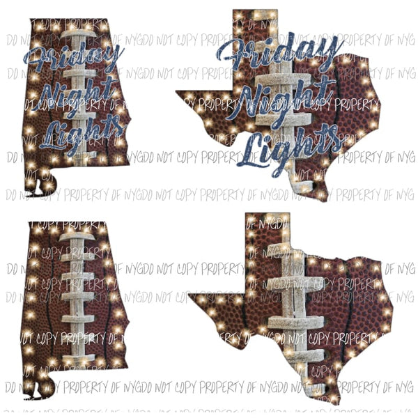 marquee Football CUSTOM ALABAMA Sublimation transfers Heat Transfer