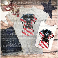 Mastif Dog Flag Sublimation transfers Heat Transfer