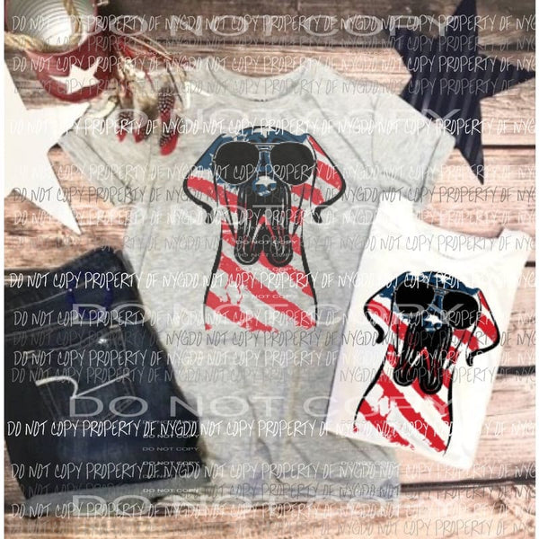 Mastif Dog Flag Sublimation transfers Heat Transfer