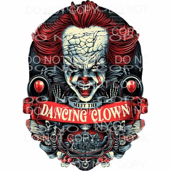 Meet The Dancing Clown PennyWise IT #2 Sublimation transfers