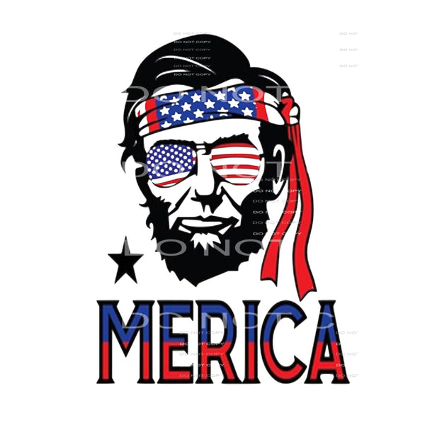 Merica Lincoln # 99966 USA America Sublimation transfers - 