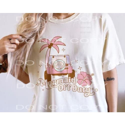 mermaid off duty #5044 Sublimation transfers - Heat Transfer