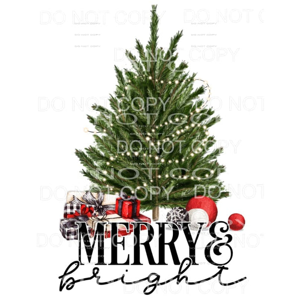 Merry & Bright Christmas Tree Gifts Ornaments #1950 