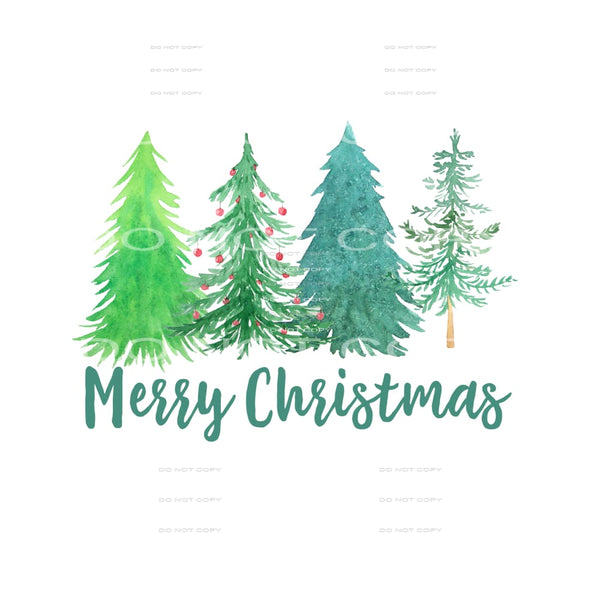 Merry Christmas #7435 Sublimation transfers - Heat Transfer