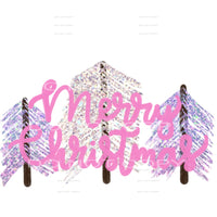 Merry Christmas #7624 Sublimation transfers - Heat Transfer