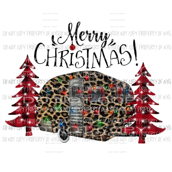 Merry Christmas Camper 3 Sublimation transfers Heat Transfer