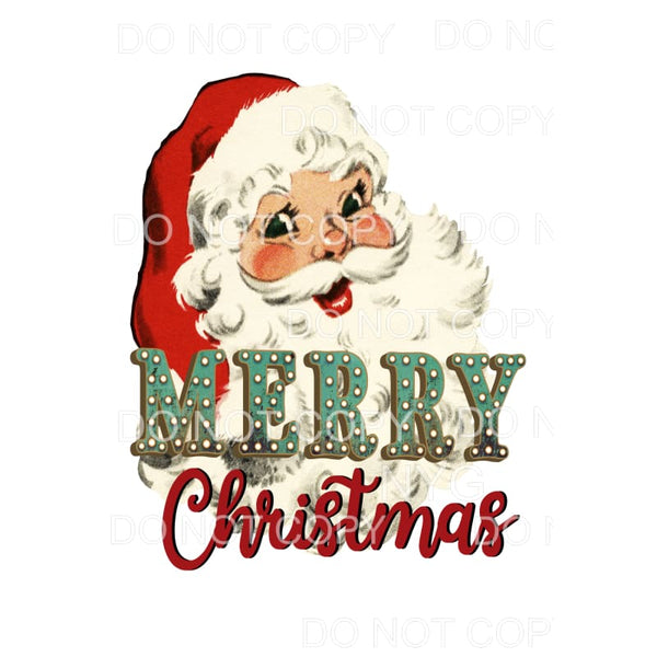 Merry Christmas Santa # 9552 Sublimation transfers - Heat 
