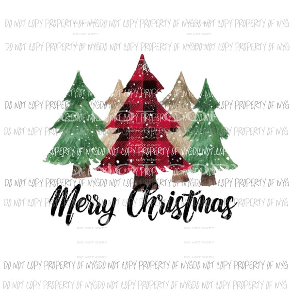 merry Christmas Trees # 9 Sublimation transfers Heat Transfer