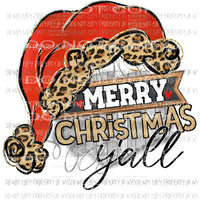 Merry Christmas Yall Hat Sublimation transfers Heat Transfer