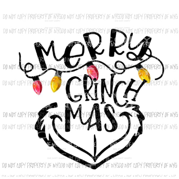 Merry Grinchmas 2 Sublimation transfers Heat Transfer