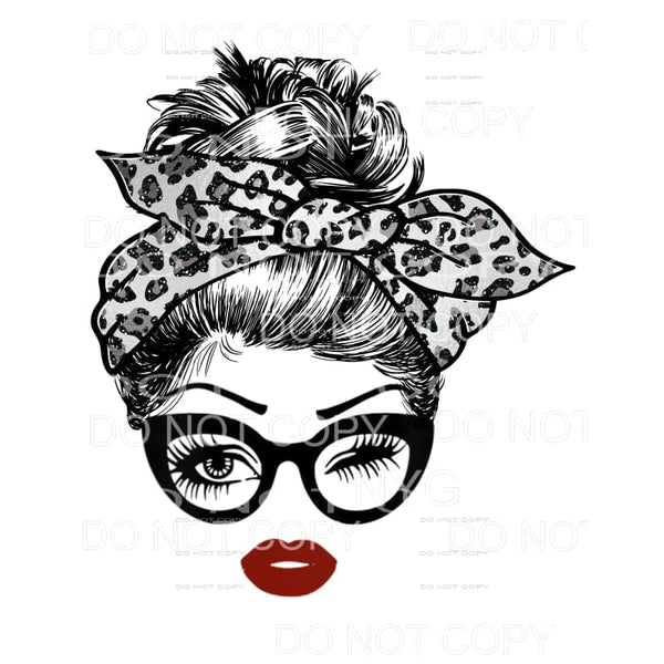 Messy Bun #10 Sublimation transfers - Heat Transfer