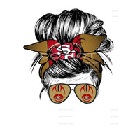 messy bun 49ers #2344 Sublimation transfers - Heat Transfer