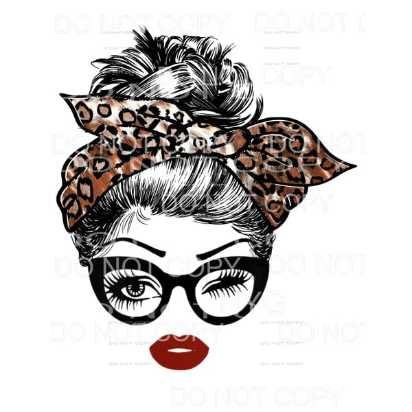 Messy Bun #7 Sublimation transfers - Heat Transfer
