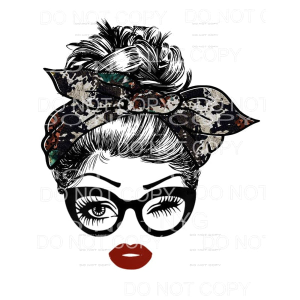 Messy Bun #8 Sublimation transfers - Heat Transfer