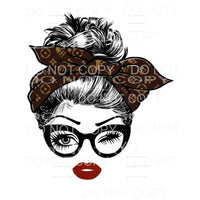 Messy Bun #9 Sublimation transfers - Heat Transfer