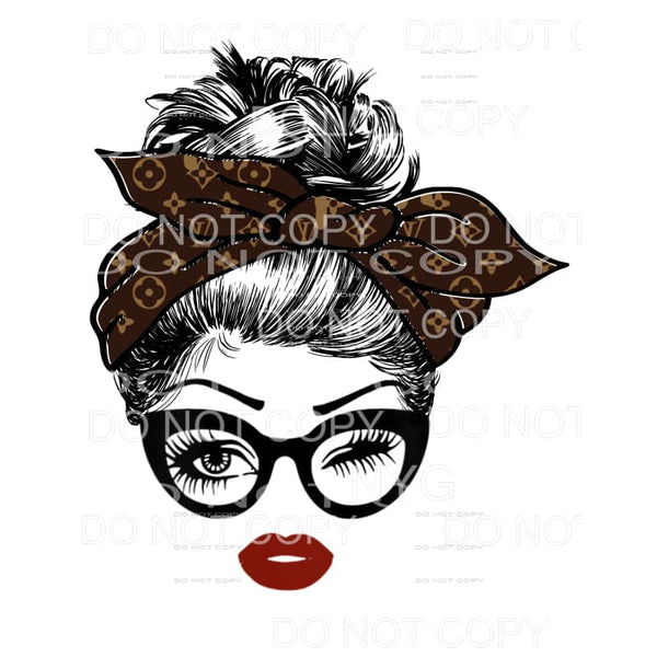 Messy Bun #9 Sublimation transfers - Heat Transfer