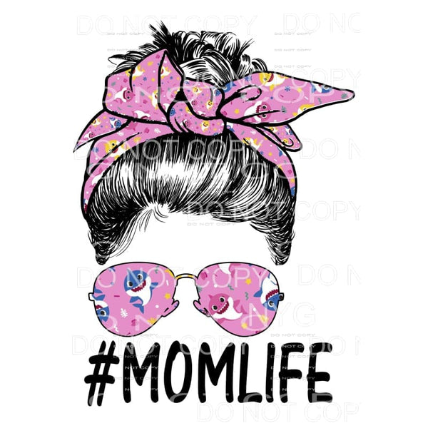 Messy Bun baby Shark # 2 Mama - Mimi - Mom - Nana other 