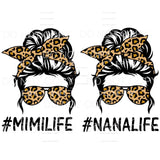 messy Bun Mama - Mimi - Mom - Nana other names in drop down 