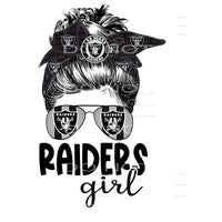 Messy Bun raiders Girl # 2345 Sublimation transfers - Heat