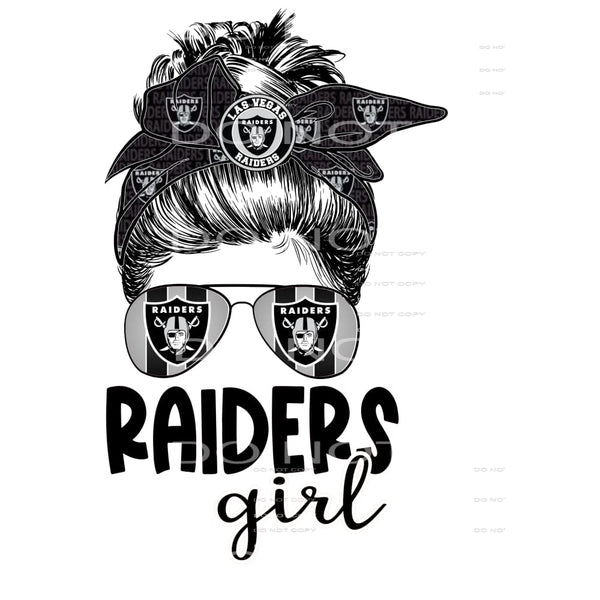 Messy Bun raiders Girl # 2345 Sublimation transfers - Heat