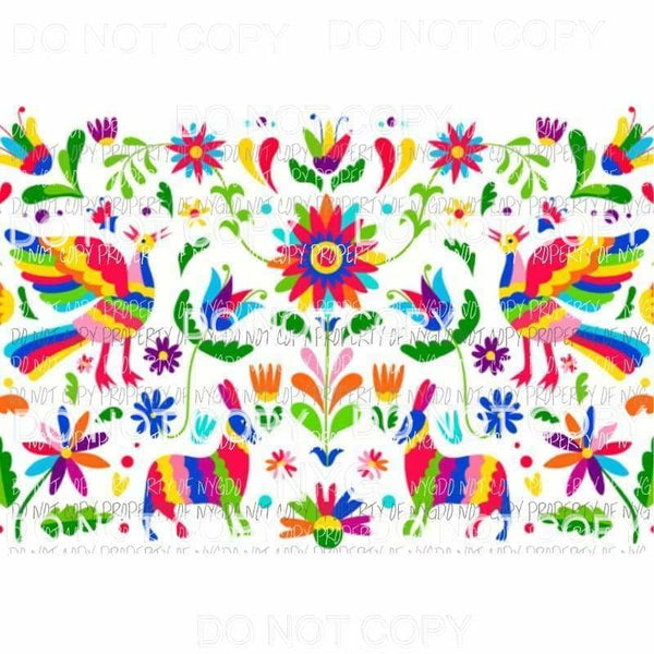 Mexican Sheet #4 Sublimation transfers 13 x 9 inches Heat Transfer