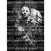 Mike Myers Halloween Sublimation transfers Heat Transfer