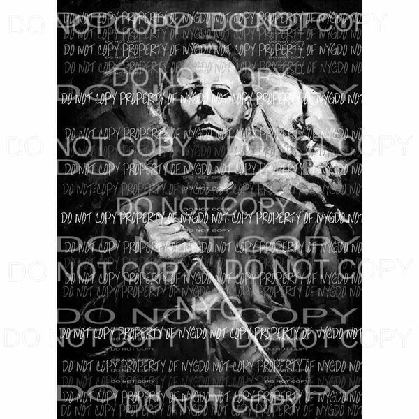 Mike Myers Halloween Sublimation transfers Heat Transfer