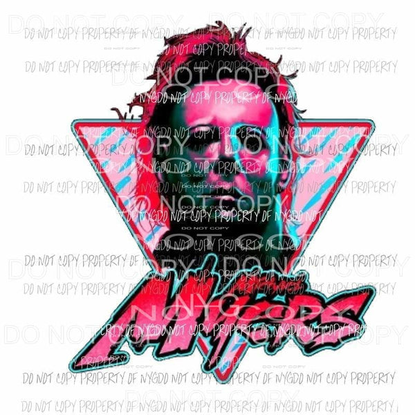 Mike Myers Halloween 2 Sublimation transfers Heat Transfer