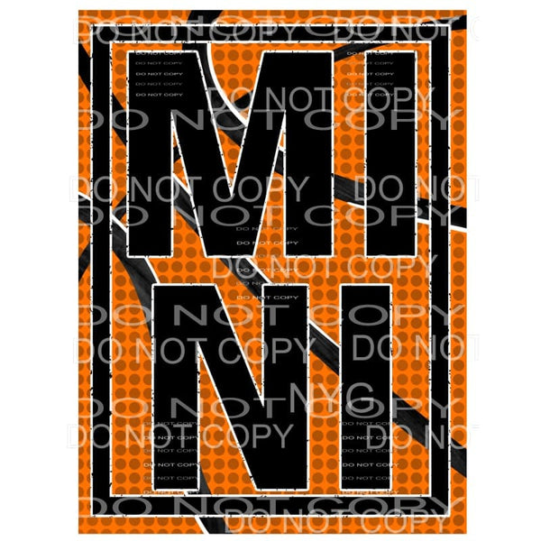Mini Basketball Stacked Framed Sublimation transfers - Heat 