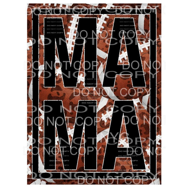 Mini Football Stacked Framed Sublimation transfers - Heat 