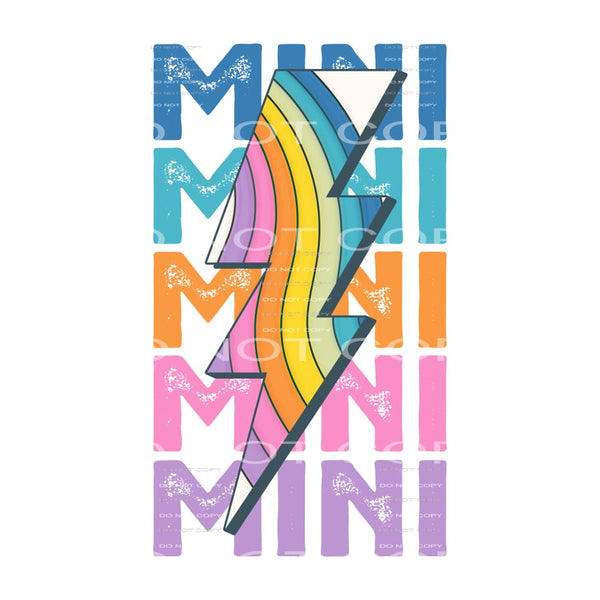 Mini Stack With Lightning #4134 Sublimation transfers - Heat