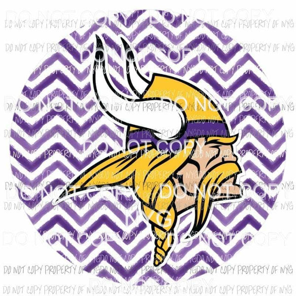 Minnesota Vikings chevron circle Sublimation transfers Heat Transfer