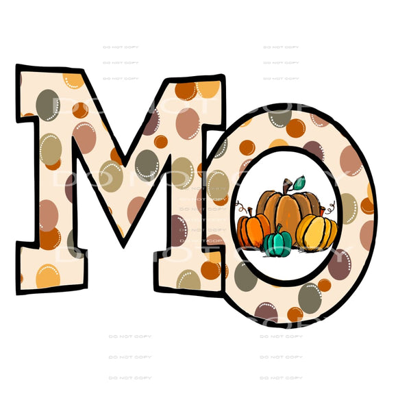 Missouri dots # 5535 Sublimation transfers - Heat Transfer