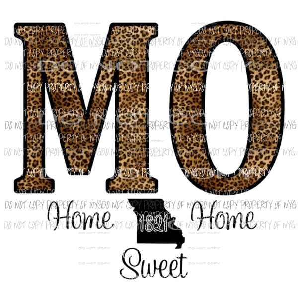 Missouri Home sweet home 2 transfers cross Heat Transfer