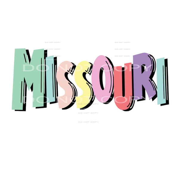 Missouri Pastel Sublimation transfers - Heat Transfer