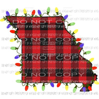 missouri red plaid lights sublimation transfers Heat Transfer