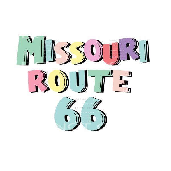 Missouri route 66 Sublimation transfers - Heat Transfer