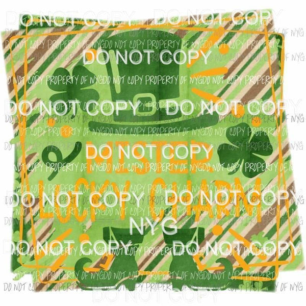 Mister Lucky Charm leprechaun hats boots stripes Sublimation transfers Heat Transfer